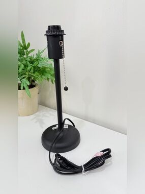 Maura Matte Black Twist Table Lamp Base